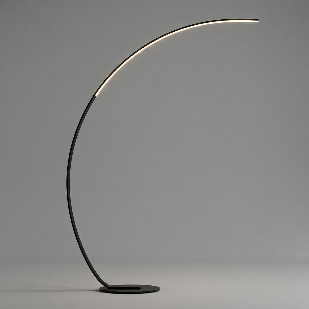Lampadaire Arcus d'angle LED nordique Simple noir blanc