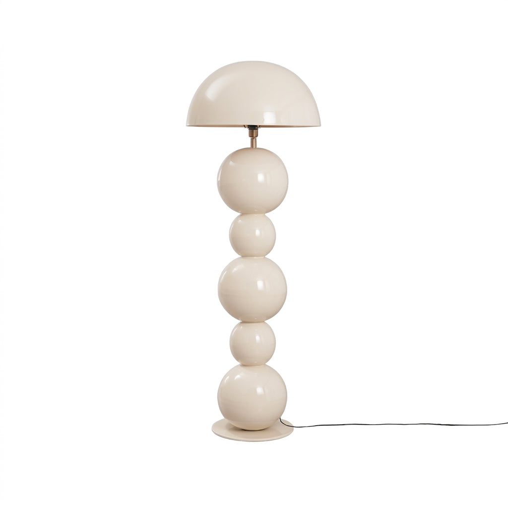 lampadaire Orphée sculptural en fer Beige