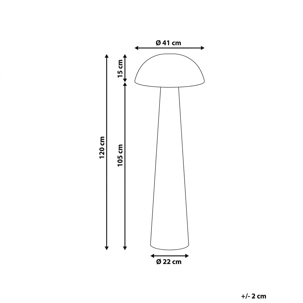 Lampe Rotin Champignon Naturel Tresser avec Pied