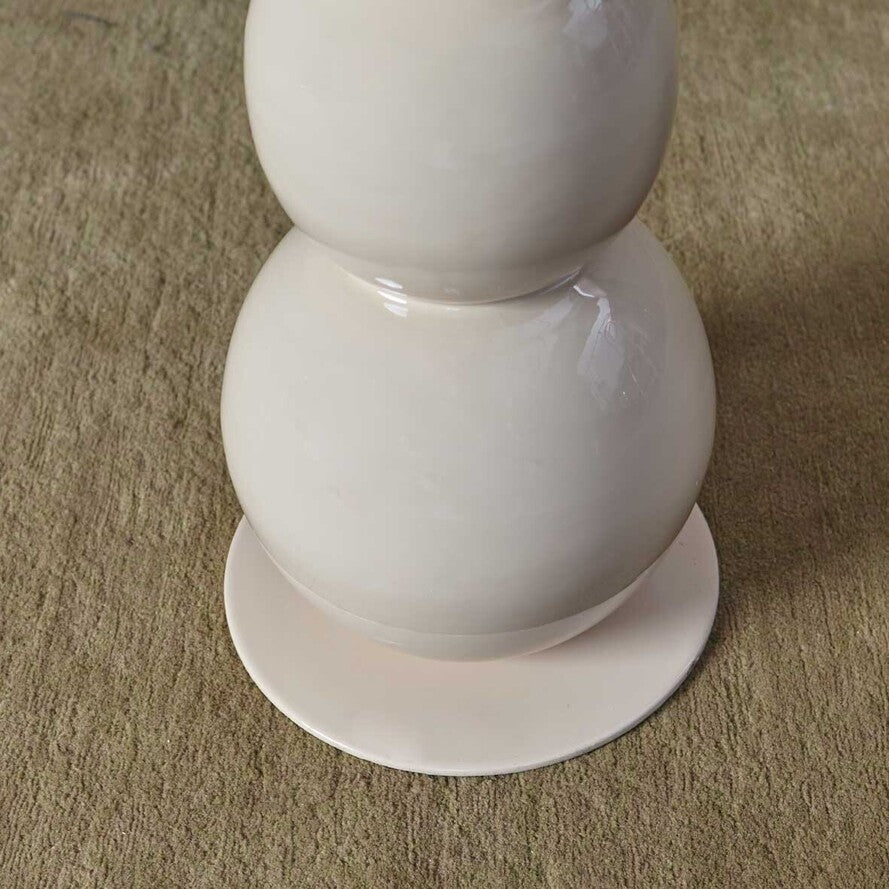 lampadaire Orphée sculptural en fer Beige