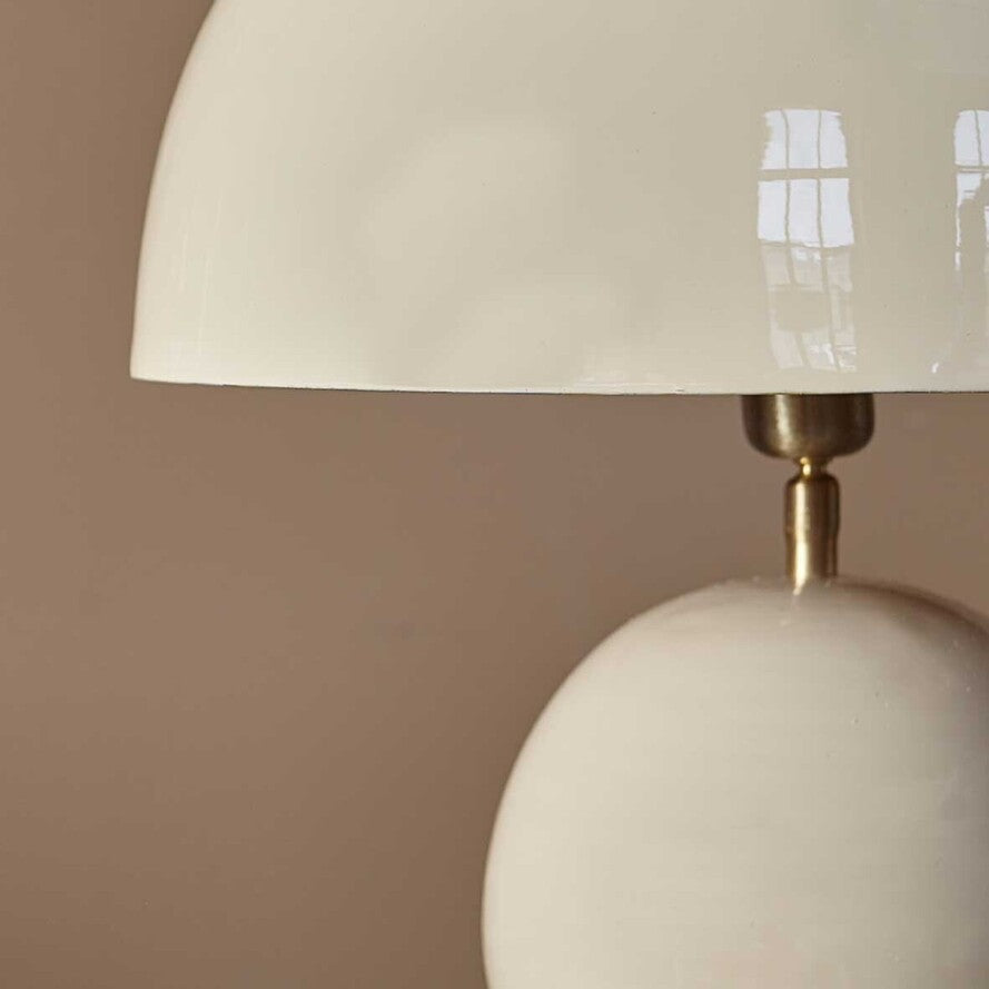 lampadaire Orphée sculptural en fer Beige